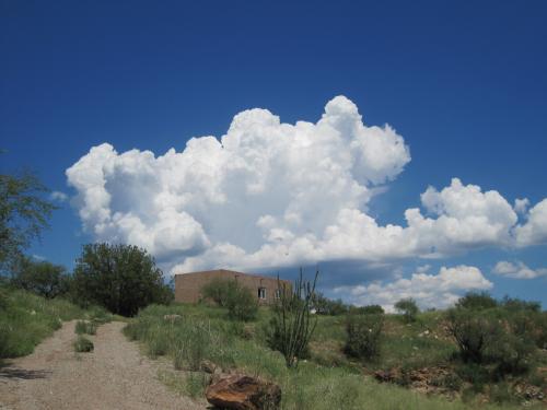 monsoon clouds in the desert