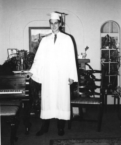 Chuck Bowden, Tucson High graduation, 1963